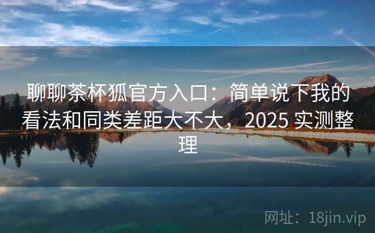 聊聊茶杯狐官方入口：简单说下我的看法和同类差距大不大，2025 实测整理